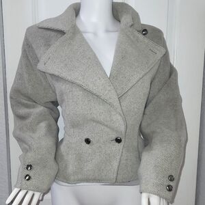 Ungaro Stylish Gray Double-Breasted Jacket
